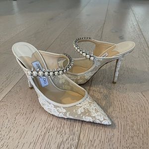 Bridal Jimmy Choo Size 38 1/2